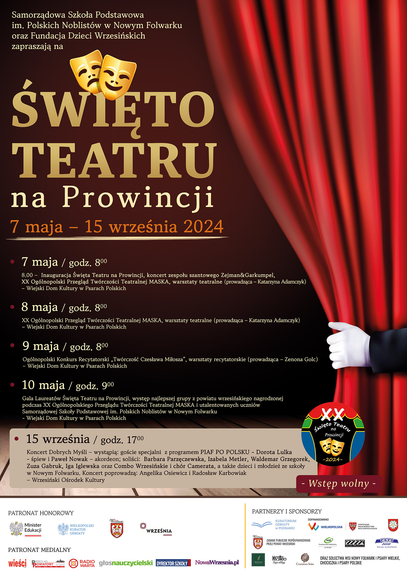 Święto Teatru na Prowincji - plakat informacyjny