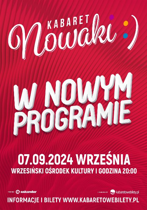 Kabaret Nowaki "W nowym programie" - plakat