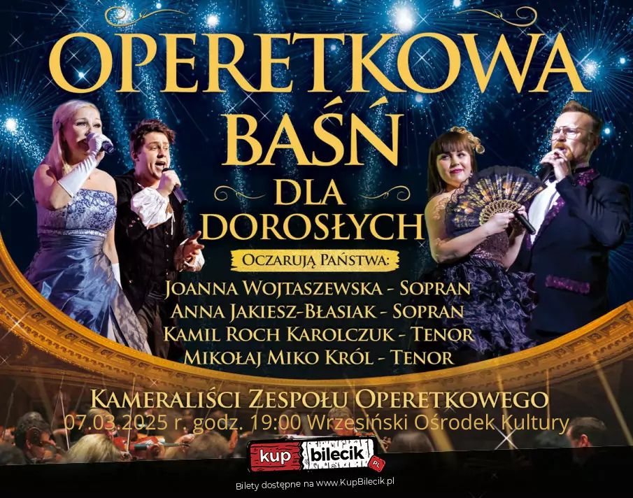 Operetkowa baśń dla dorosłych - plakat informaycjny