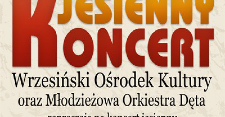 Koncert Jesienny Młodzieżowej Orkiestry Dętej