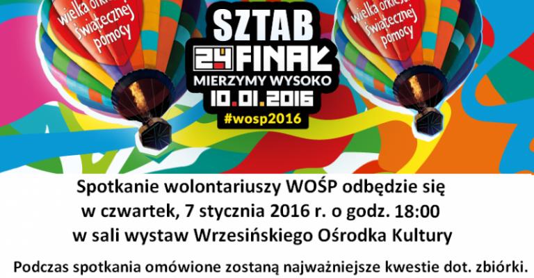 Spotkanie wolontariuszy WOŚP