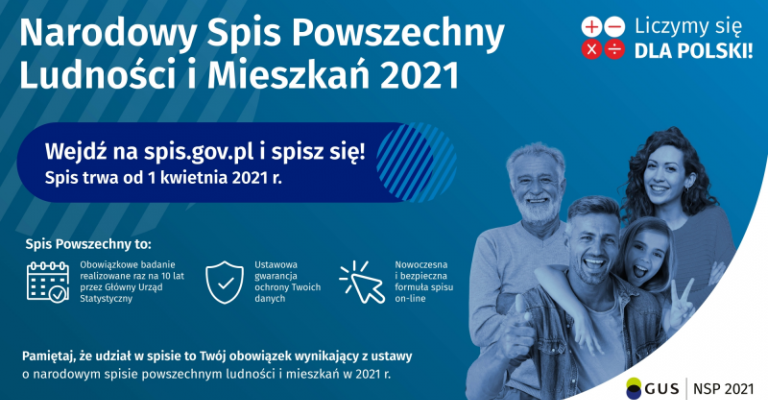 Zapraszamy do udziału w Narodowym Spisie Powszechnym!