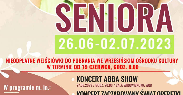 VI Wrzesiński Tydzień Seniora!