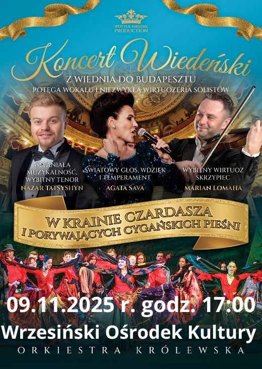 Koncert Wiedeński plakat infomracyjny 