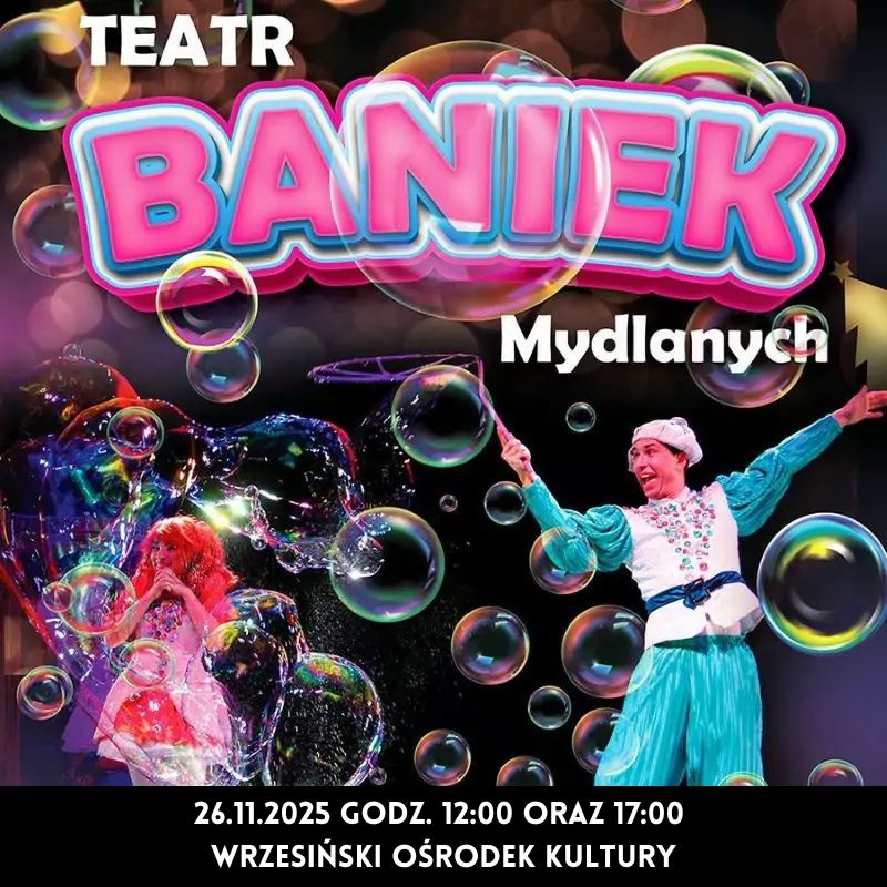 TEATR BANIEK  MYDLANYCH- plakat informacyjny