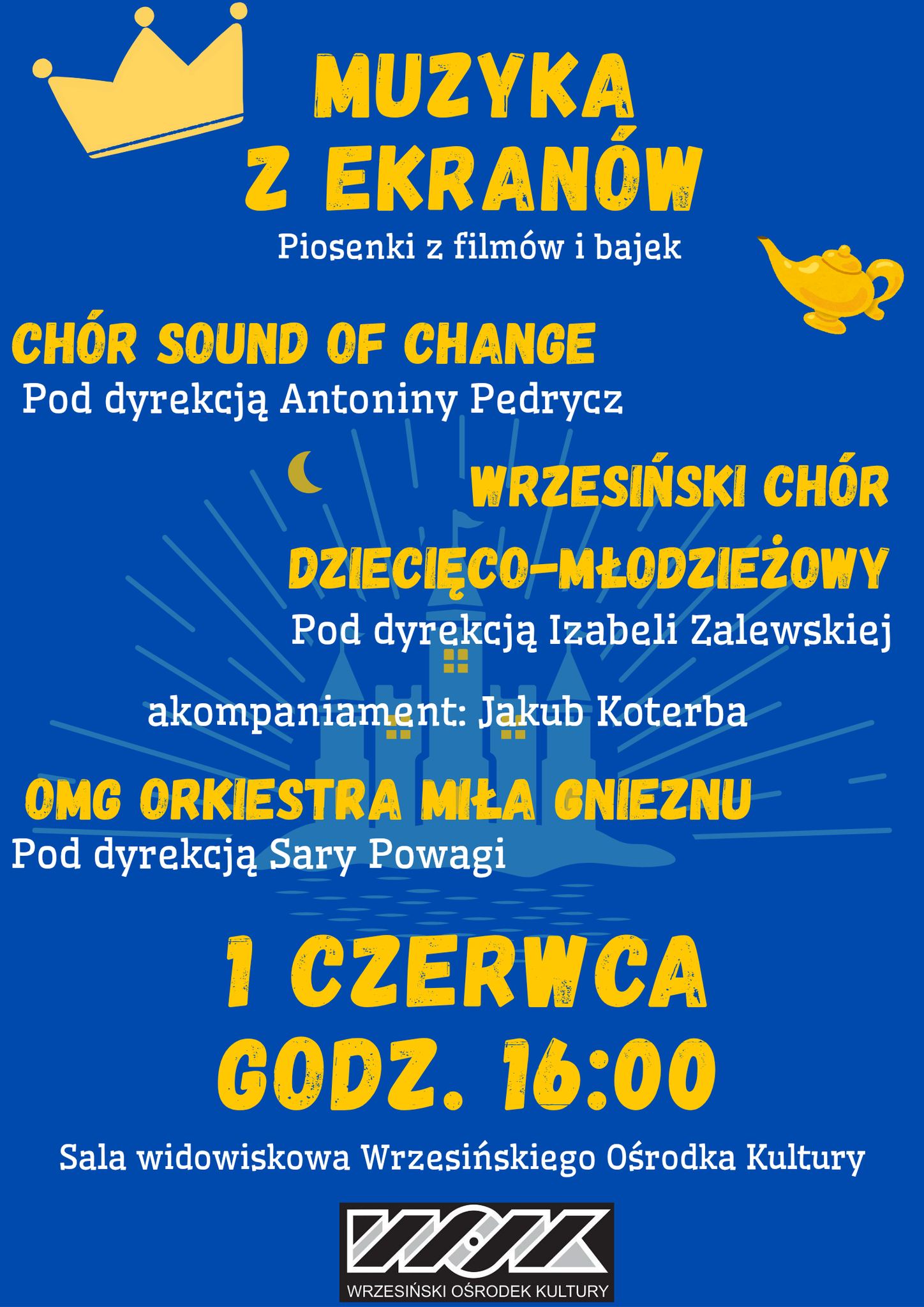 MUZYKA Z EKRANÓW - plakat informacyjny
