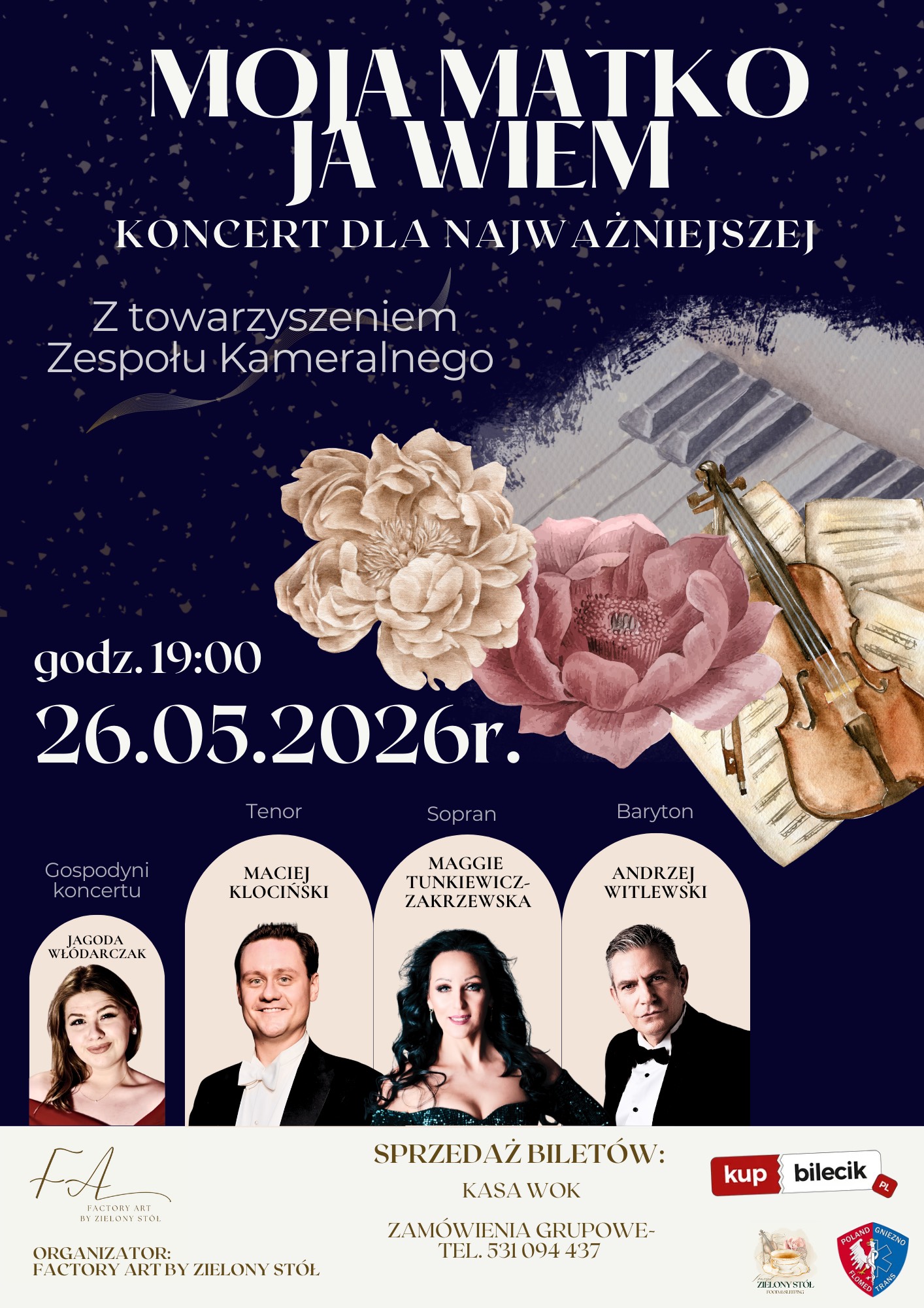 Koncert MOJA MATKO JA WIEM - plakat informacyjny