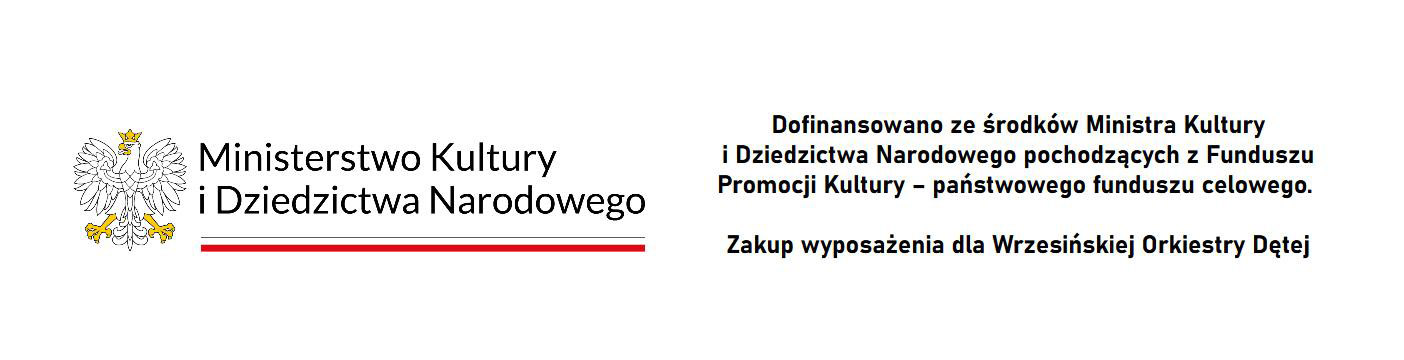 Logo Ministerstwa Kultury i Dziedzictwa Narodowego - informacja o dofinansowaniu