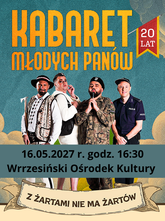 Kabaret młodych panów - plakat informacyjny 