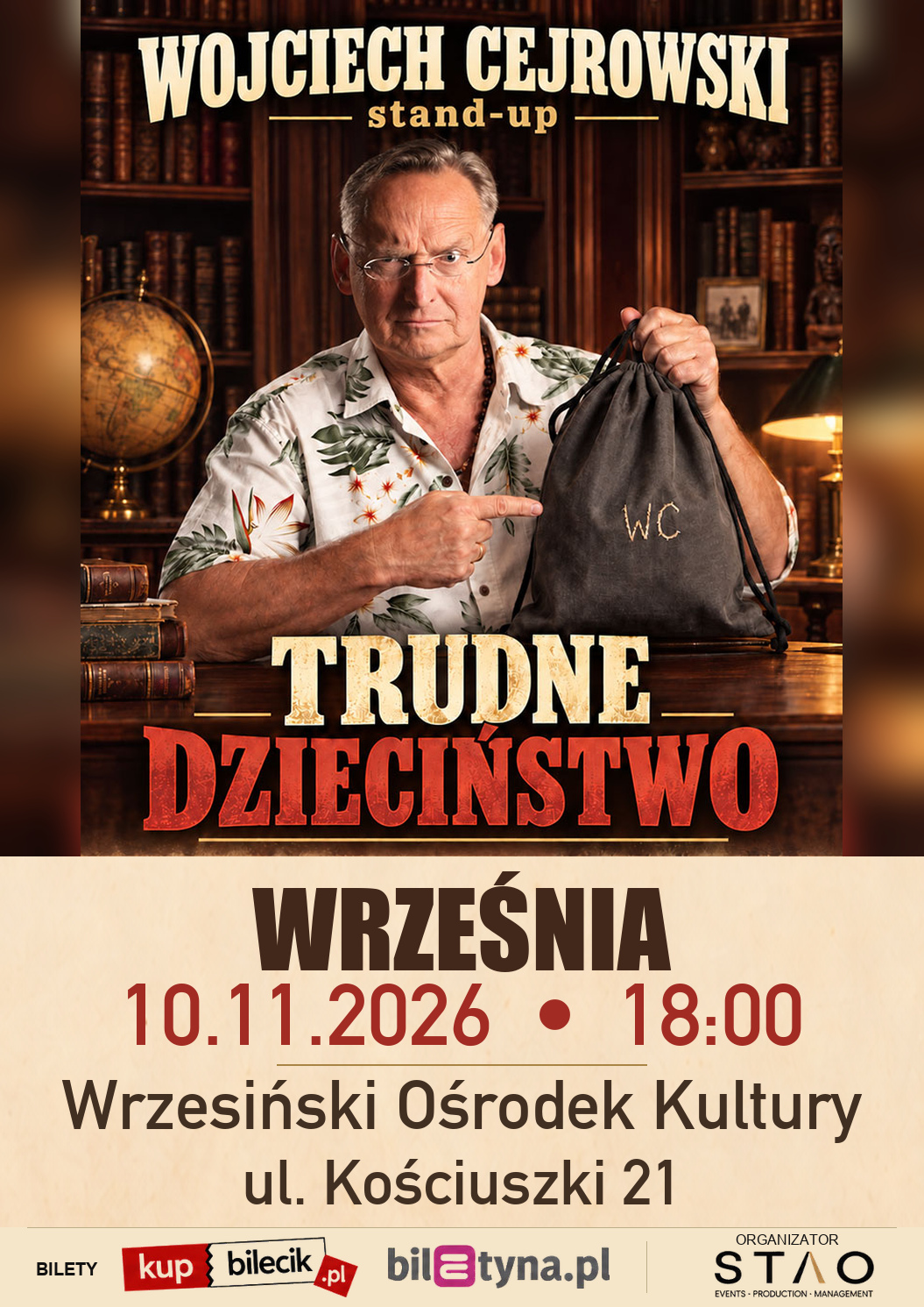 Wojciech Cejrowski - plakat informacyjny