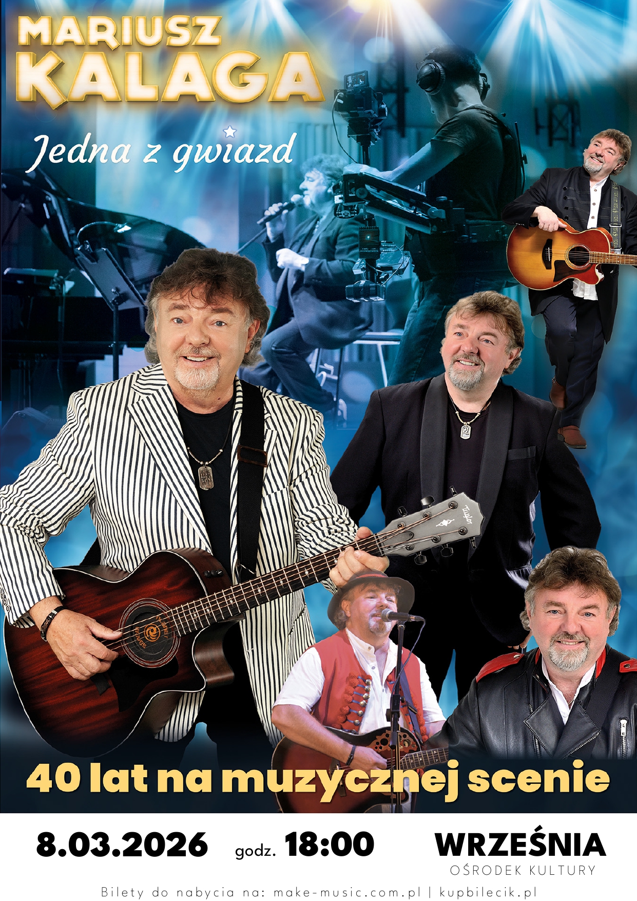 Mariusz Kalaga koncert - plakat informacyjny