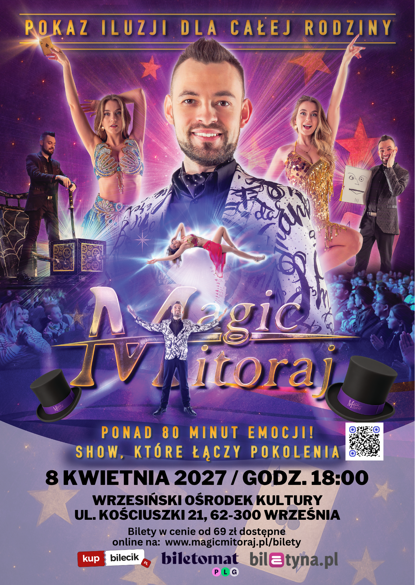 Pokaz iluzji dla całej rodziny - plakat informacyjny