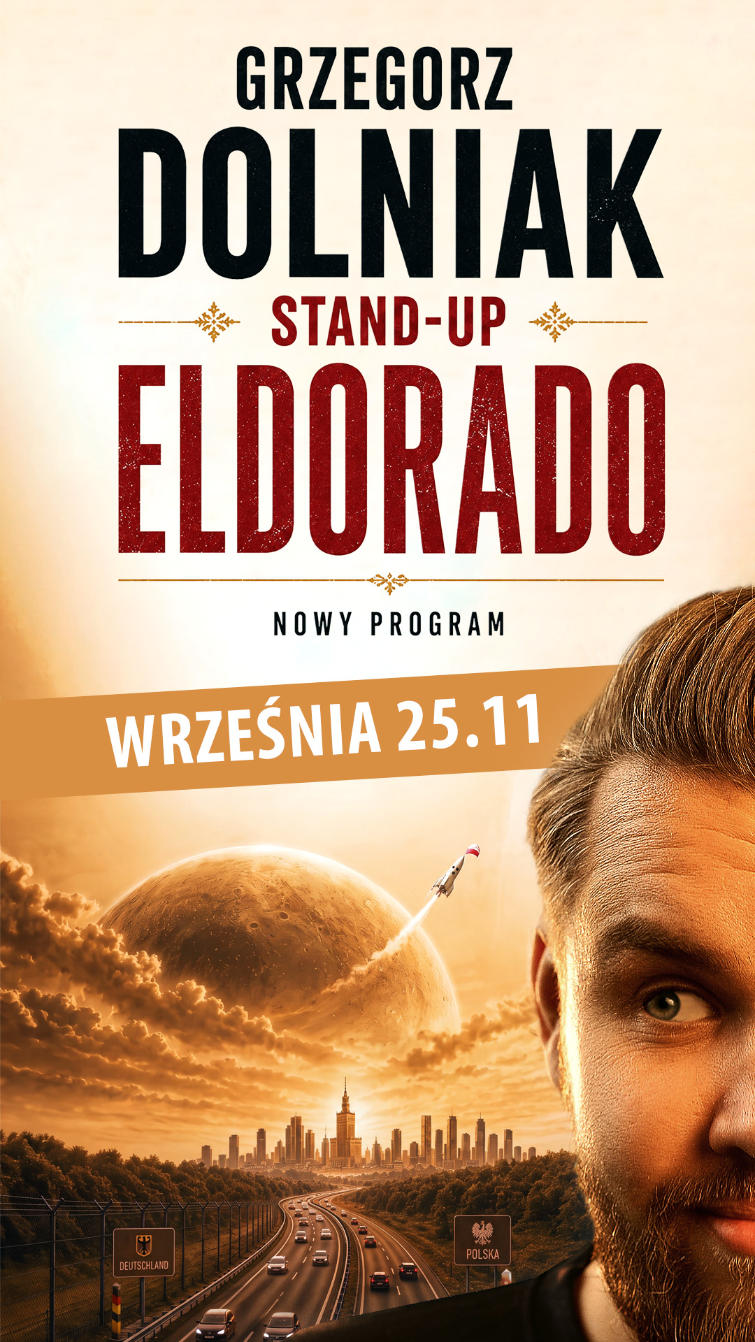 STAND-UP GRZEGORZ DOLNIAK - plakat informacyjny