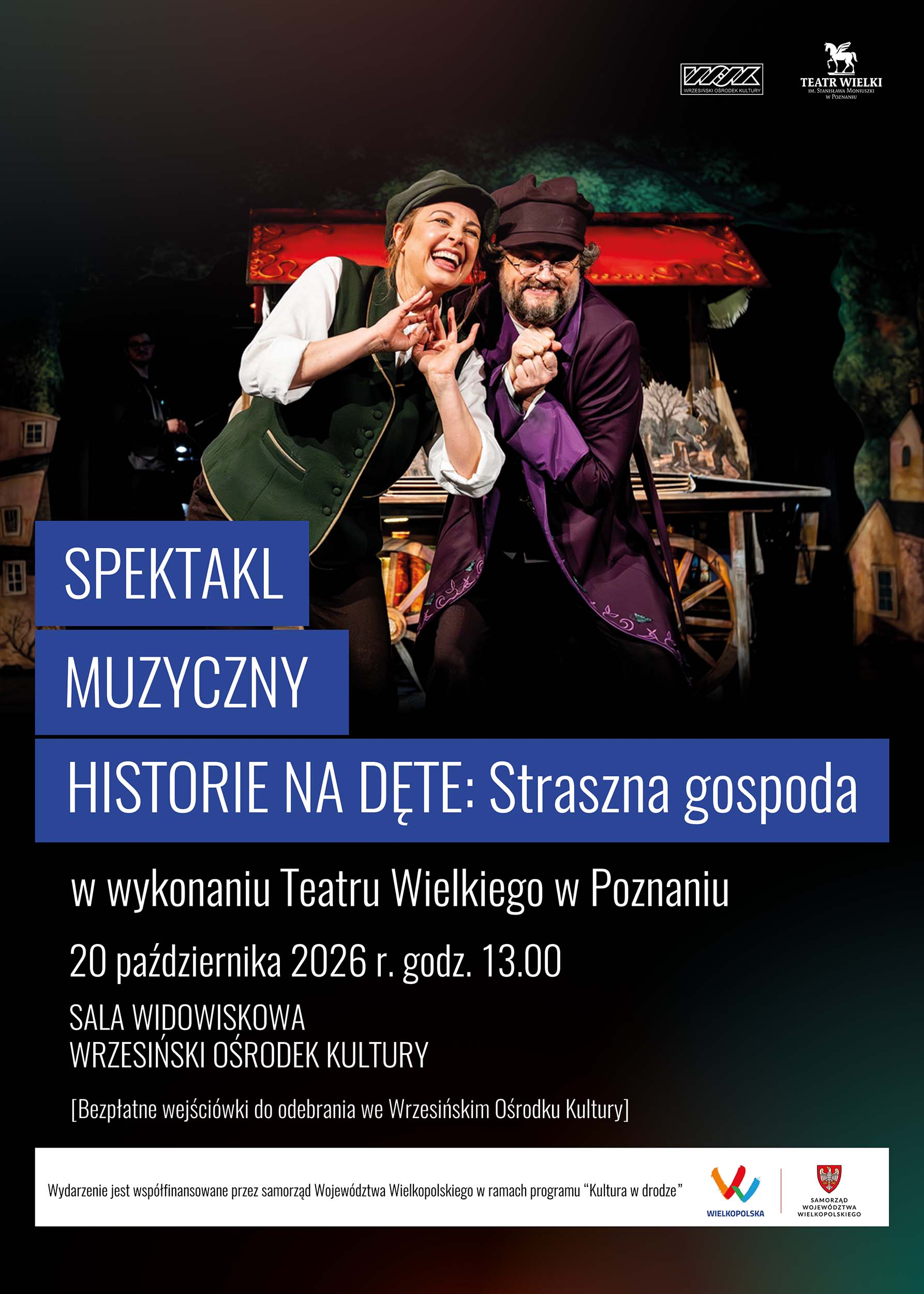 Spektakl muzyczny - plakat informacyjny